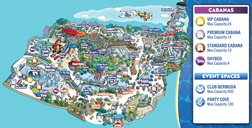 Map of Wet n Wild Emerald Pointe